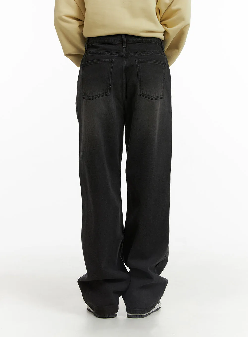 Wide Washed Straight Denim CJ429 sold by Lewkin product image thumbnail 4