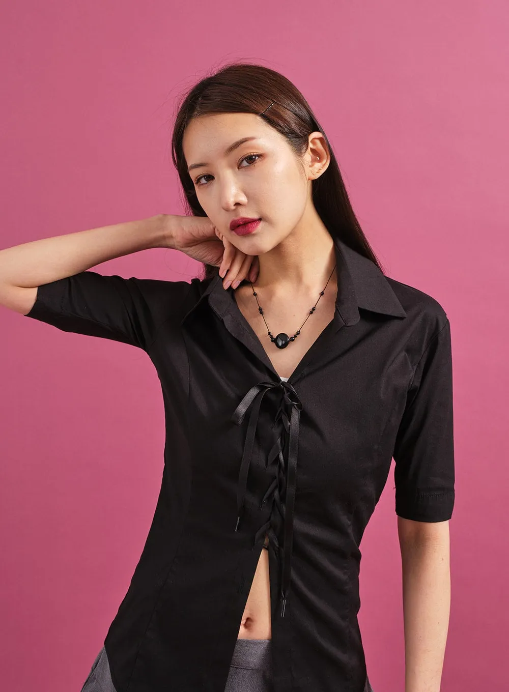 Beaded Stone Necklace CY18 sold by Lewkin product image thumbnail 2