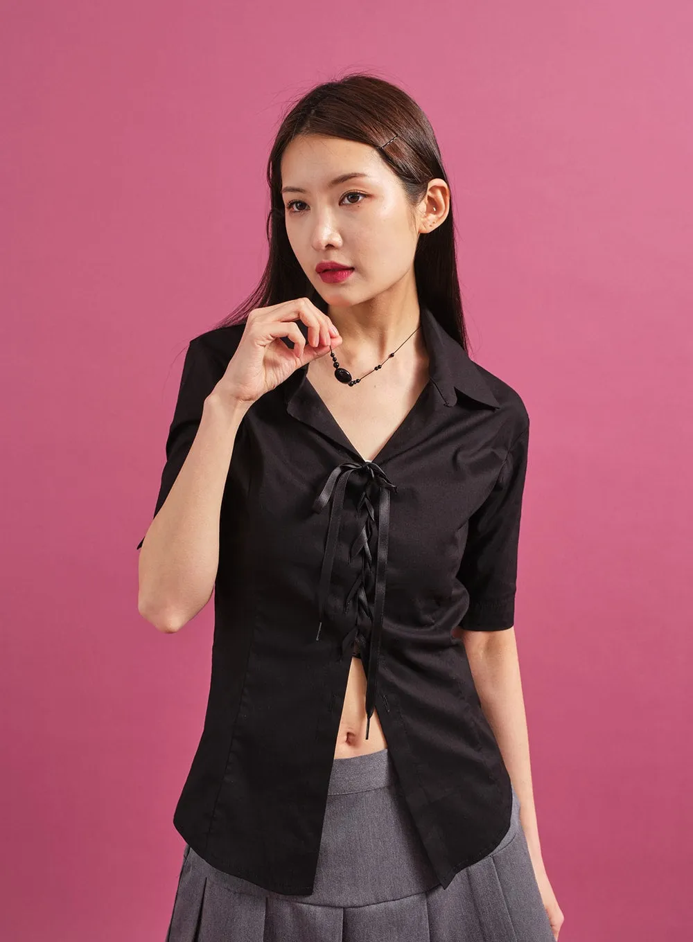 Beaded Stone Necklace CY18 sold by Lewkin product image thumbnail 3