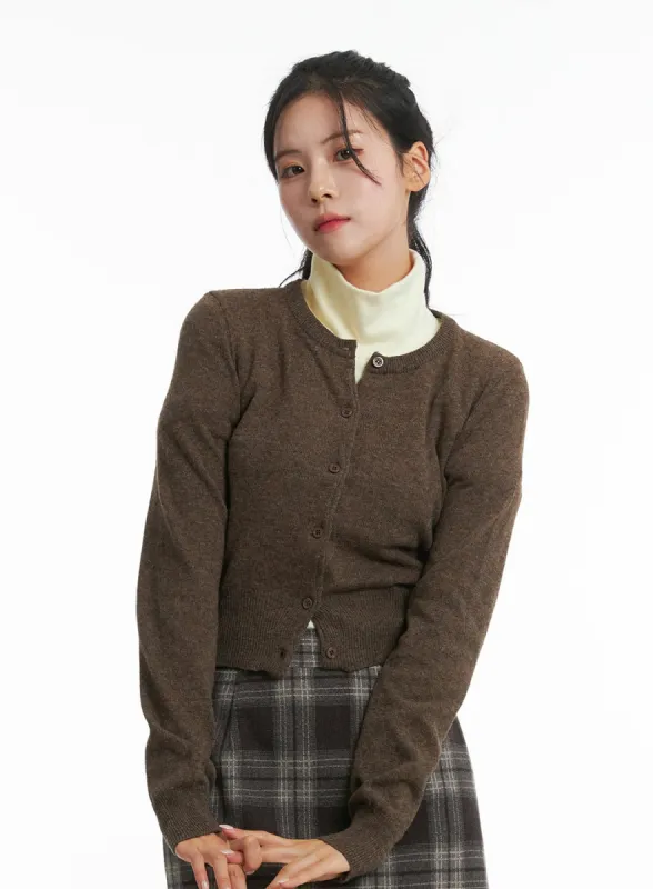 Cashmere Cropped Cardigan OD307 made by Lewkin