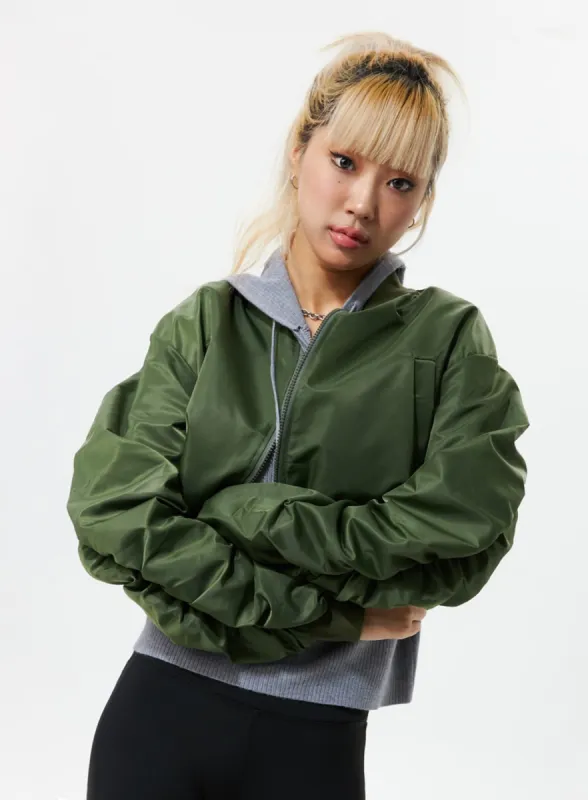 Zip-Up Bomber Jacket IS319 sold by Lewkin