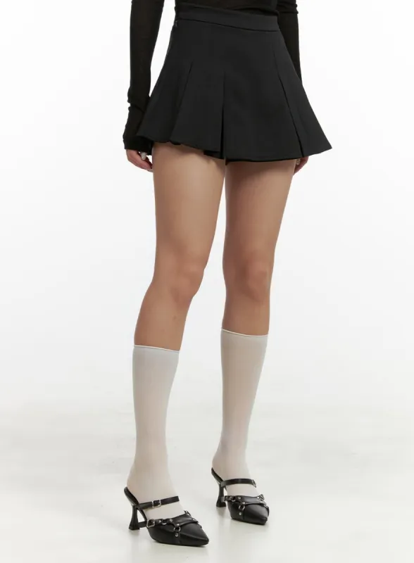 Pleated Mini Skirt OU403 sold by Lewkin