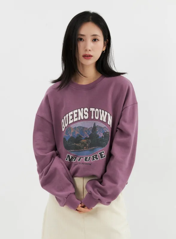 Graphic Sweatshirt OO305 sold by Lewkin