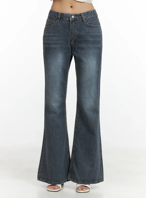 Low Rise Loose Fit Bootcut Jeans CL405 sold by Lewkin