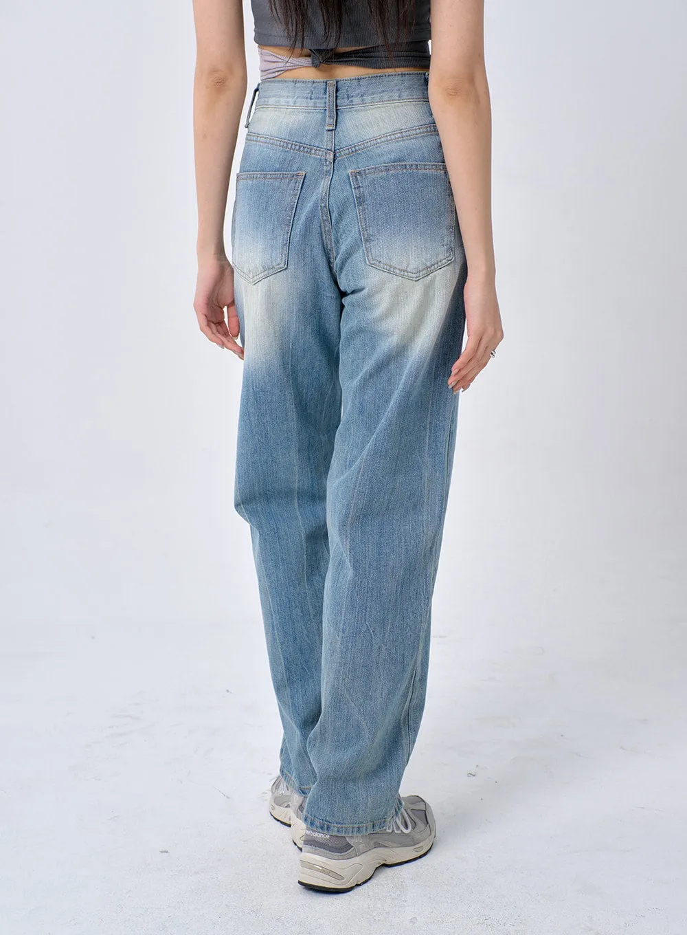 Wide Leg Jeans BA321 sold by Lewkin product image thumbnail 4