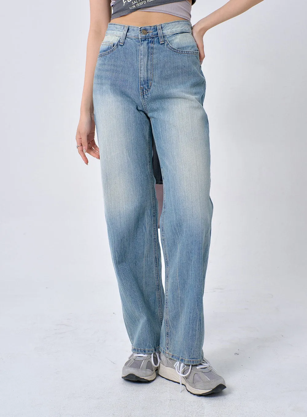 Wide Leg Jeans BA321 sold by Lewkin product image thumbnail 2