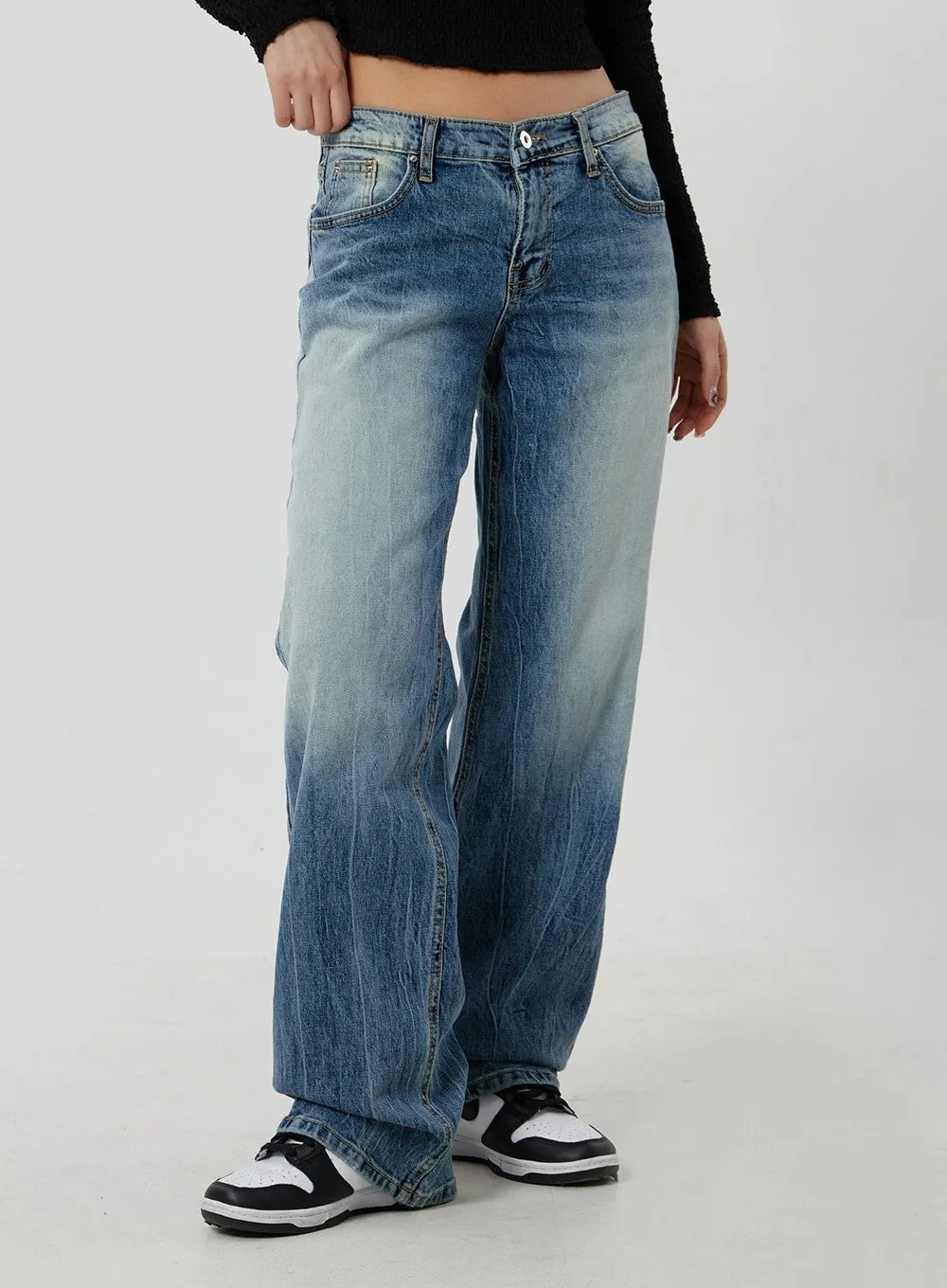 Wide Leg Jeans CF303 sold by Lewkin product image thumbnail 2