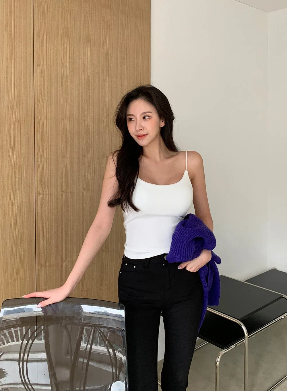 Camisole with Built in Padded Bra J31 sold by Lewkin product image thumbnail 3