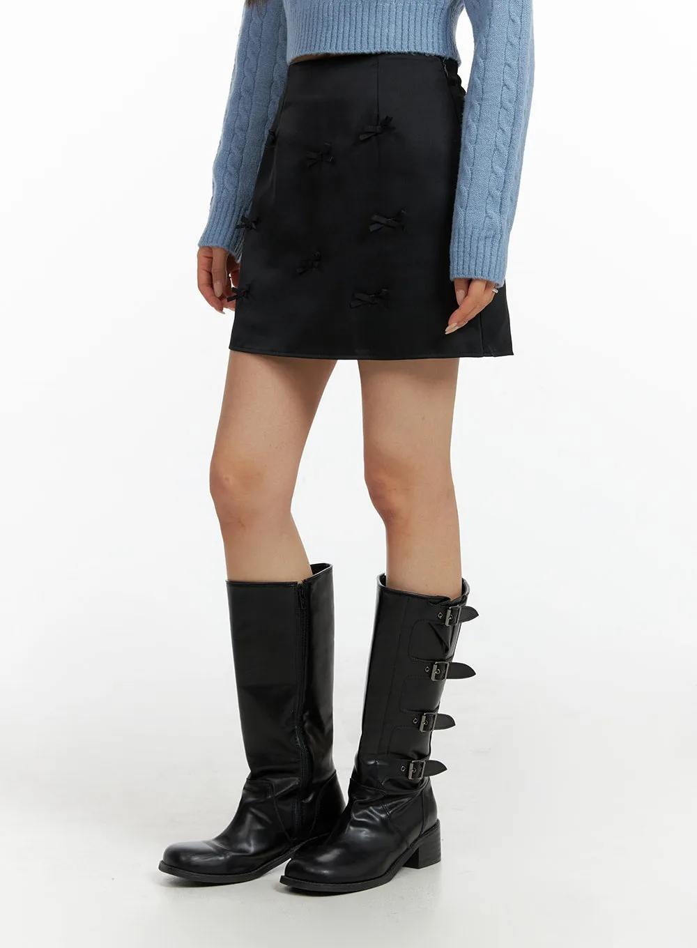 Ribbon Detailed Skort CF416 sold by Lewkin product image thumbnail 2