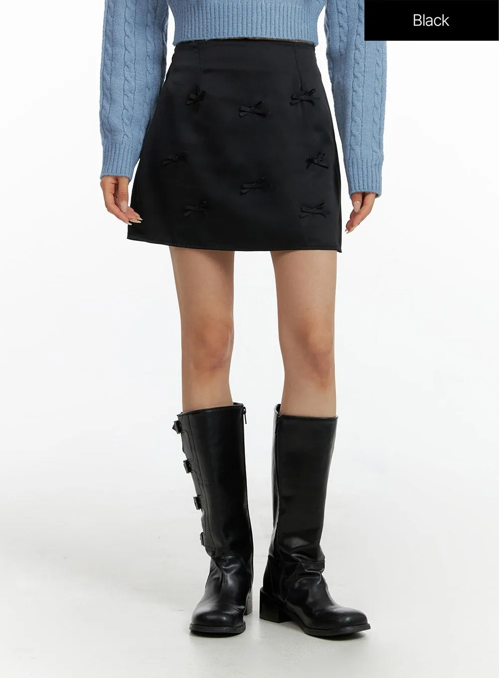 Ribbon Detailed Skort CF416 sold by Lewkin product image thumbnail 5