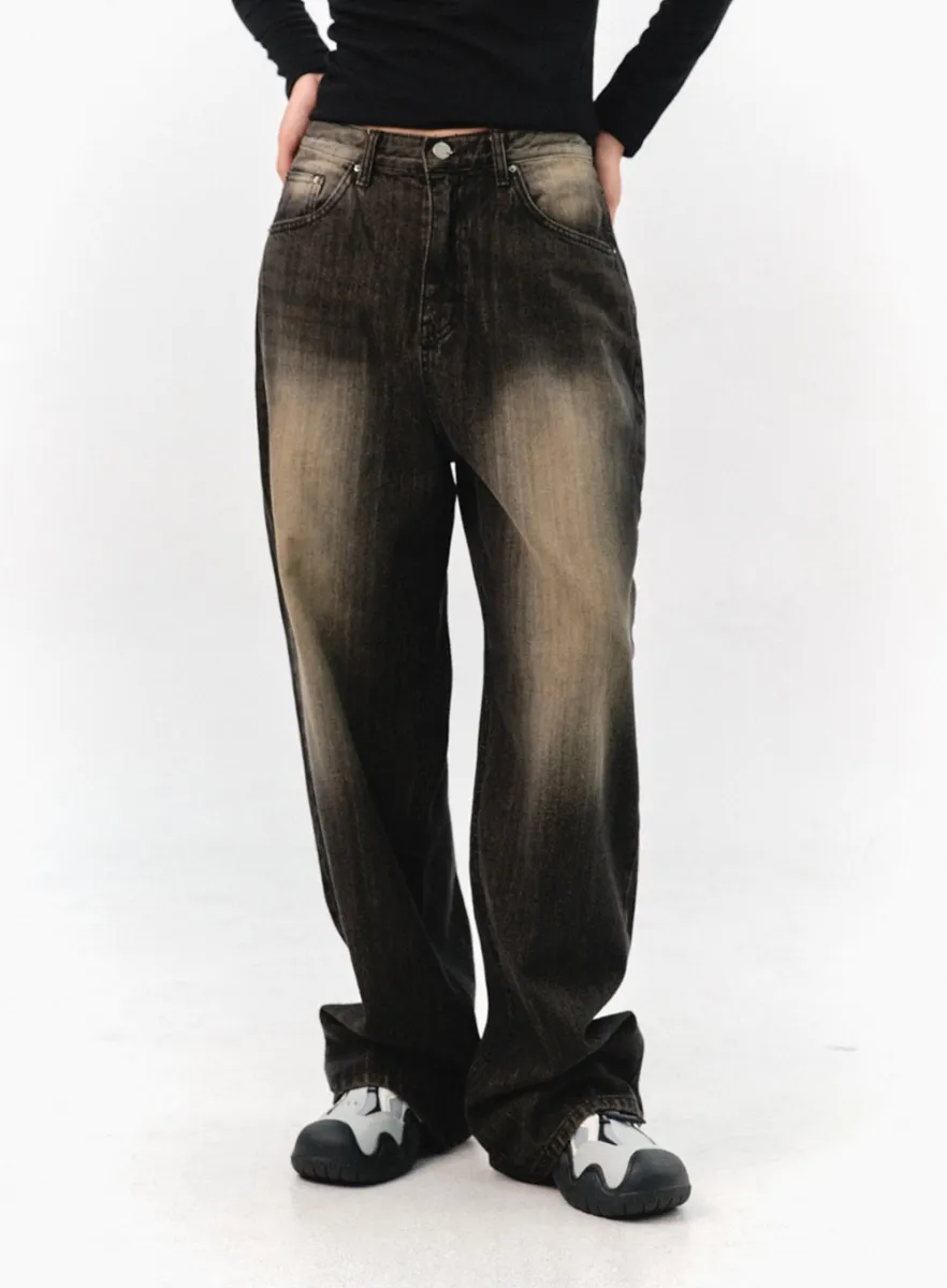 【美品】BACK THIGH SLIT DENIM 25インチ　アメリビンテージ Ameri】BACK THIGH SLIT DENIM / 25inch