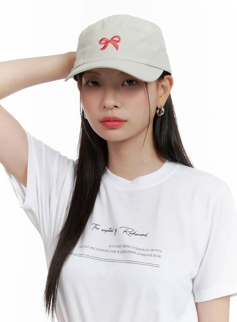 Ribbon Embroidered Graphic Hat OL411 sold by Lewkin