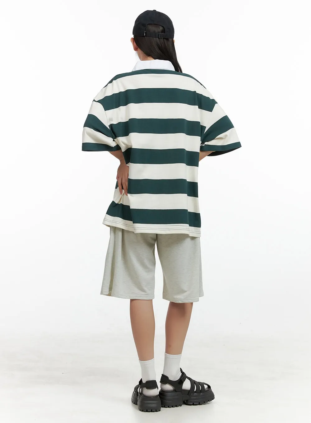 Sporty Graphic Baggy Sweatpants OL408 sold by Lewkin product image thumbnail 5