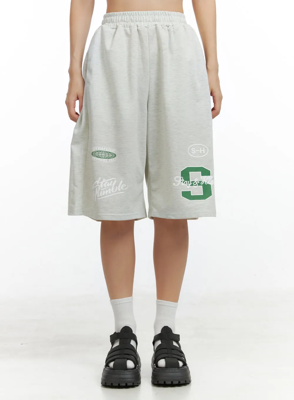 Sporty Graphic Baggy Sweatpants OL408 sold by Lewkin product image thumbnail 2
