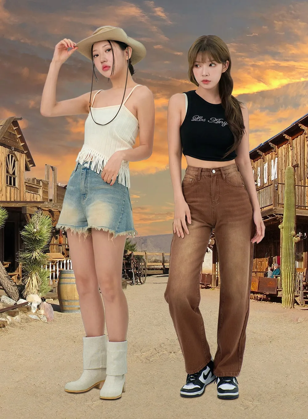 Wide Color Pants BU308 sold by Lewkin