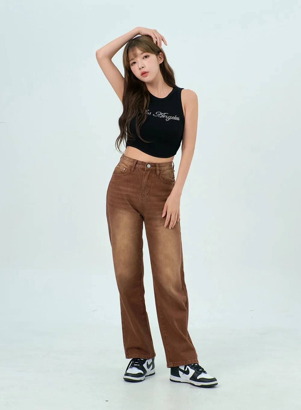 Wide Color Pants BU308 sold by Lewkin product image thumbnail 2