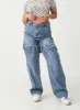 Removable Buttoned Wide Leg Denim Pants IU20 sold by Lewkin