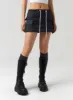 Drawstring Mini Skirt CU326 sold by Lewkin