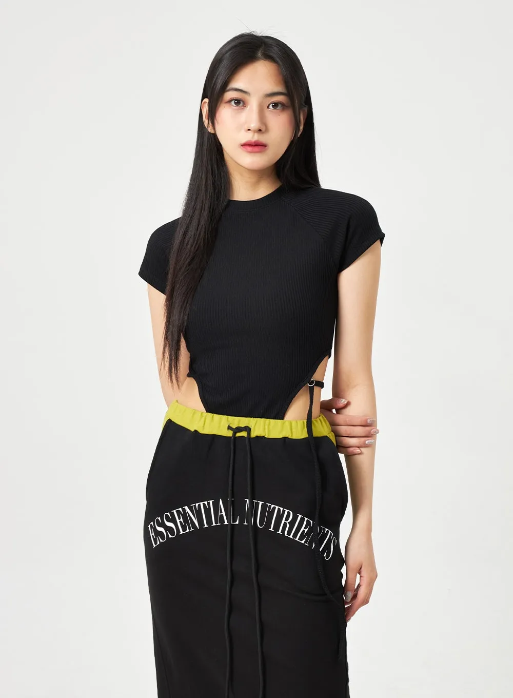 Cut Out Knit Tee BA313 sold by Lewkin product image thumbnail 5