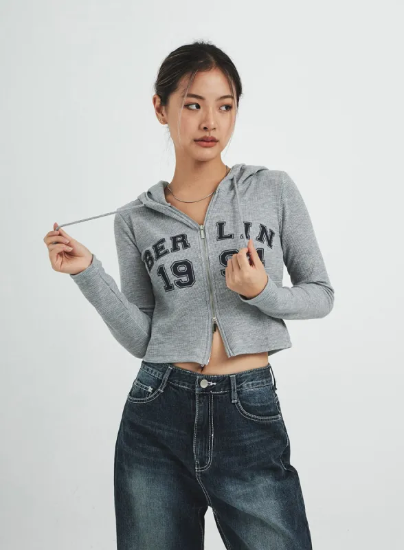 Waffle Hoodie Zip Up CS15 sold by Lewkin
