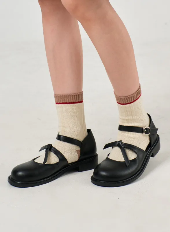 Faux Leather Mary Jane Shoes OF405 sold by Lewkin