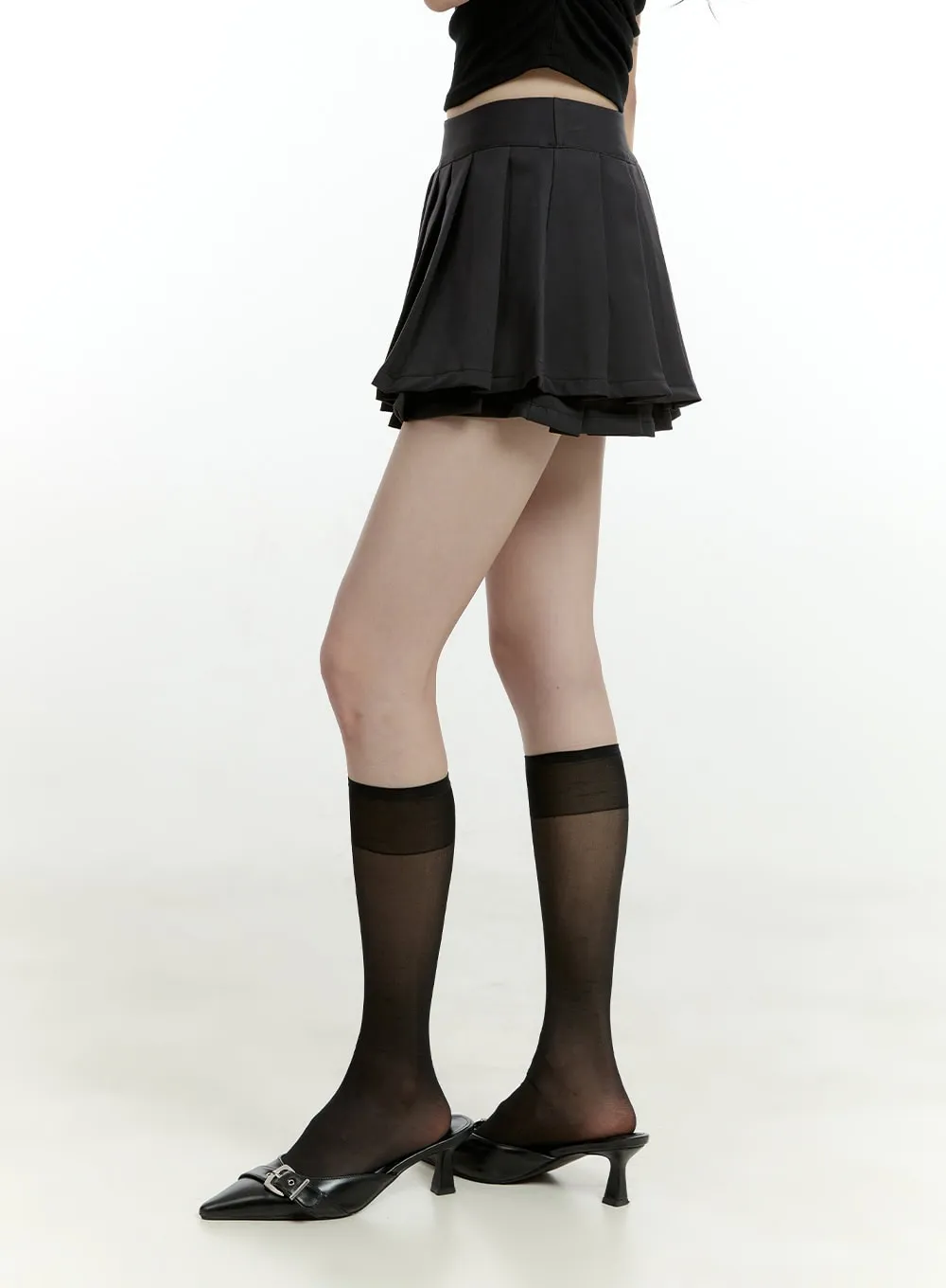 Pleated Layered Mini Skirt CL426 sold by Lewkin product image thumbnail 3