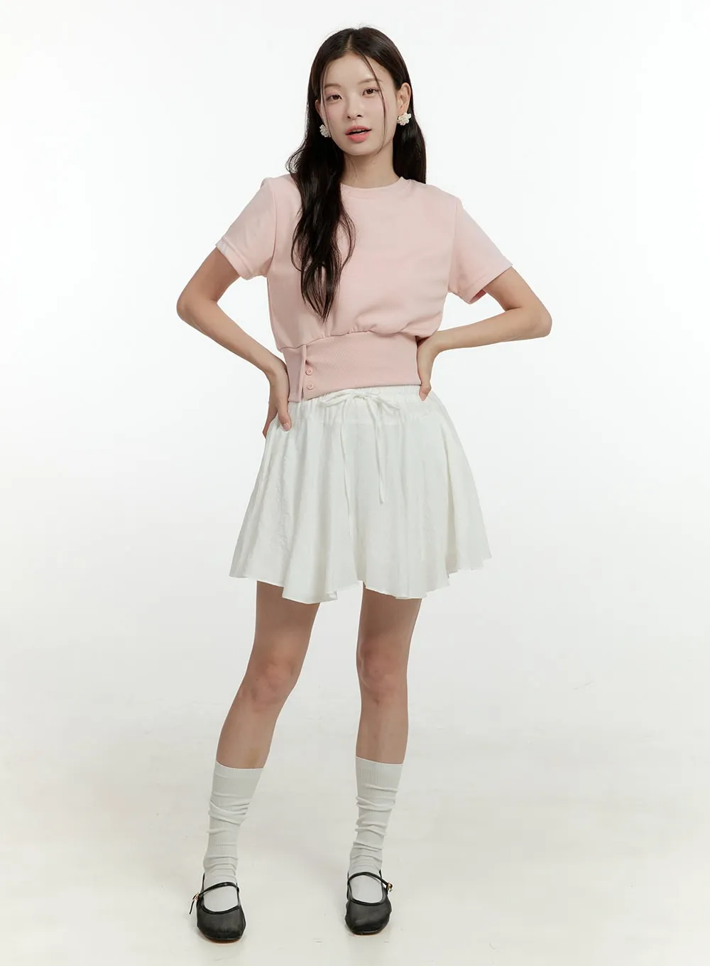 Flare Rayon Mini Skirt OL422 sold by Lewkin product image thumbnail 3