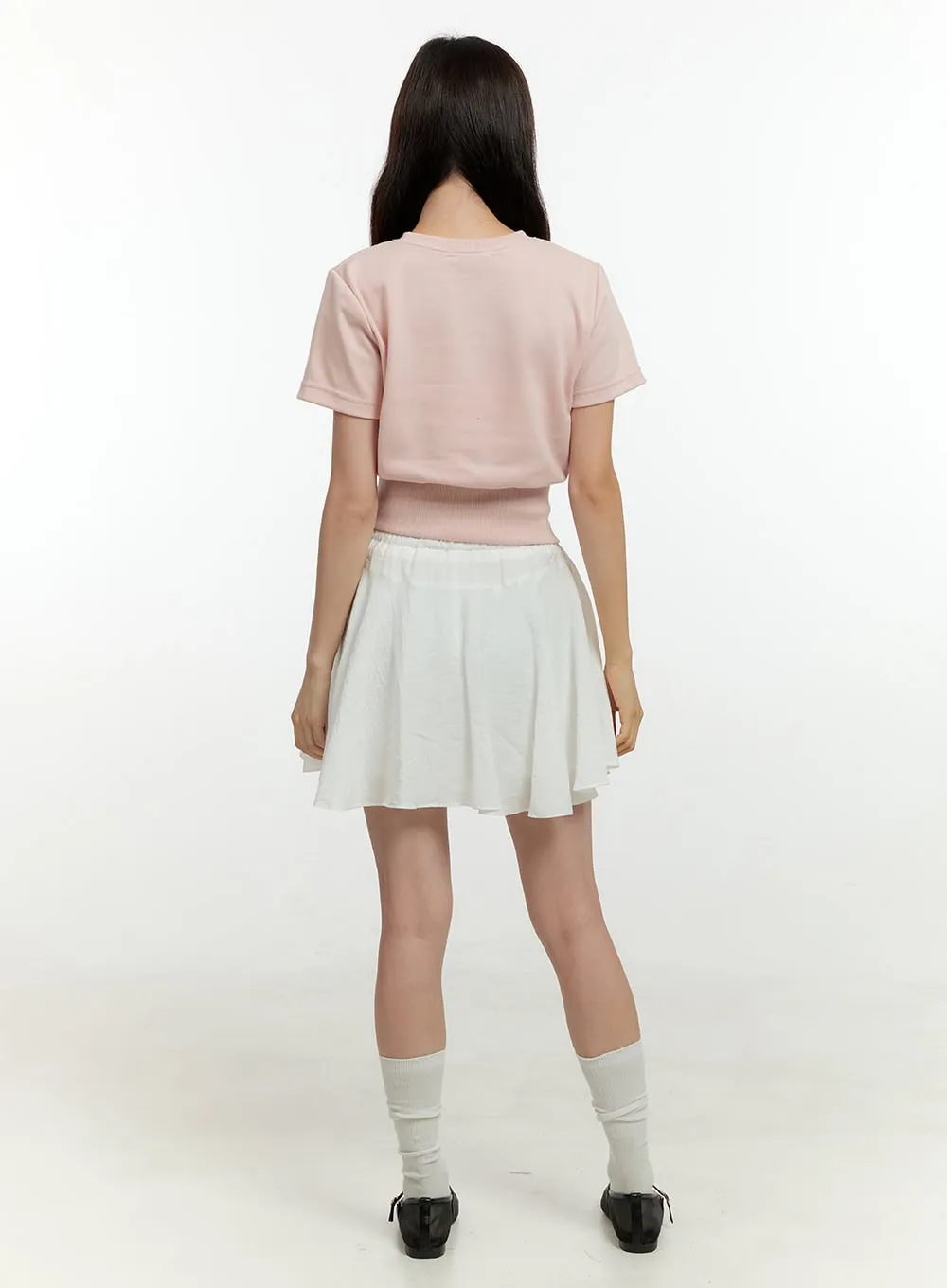Flare Rayon Mini Skirt OL422 sold by Lewkin product image thumbnail 5