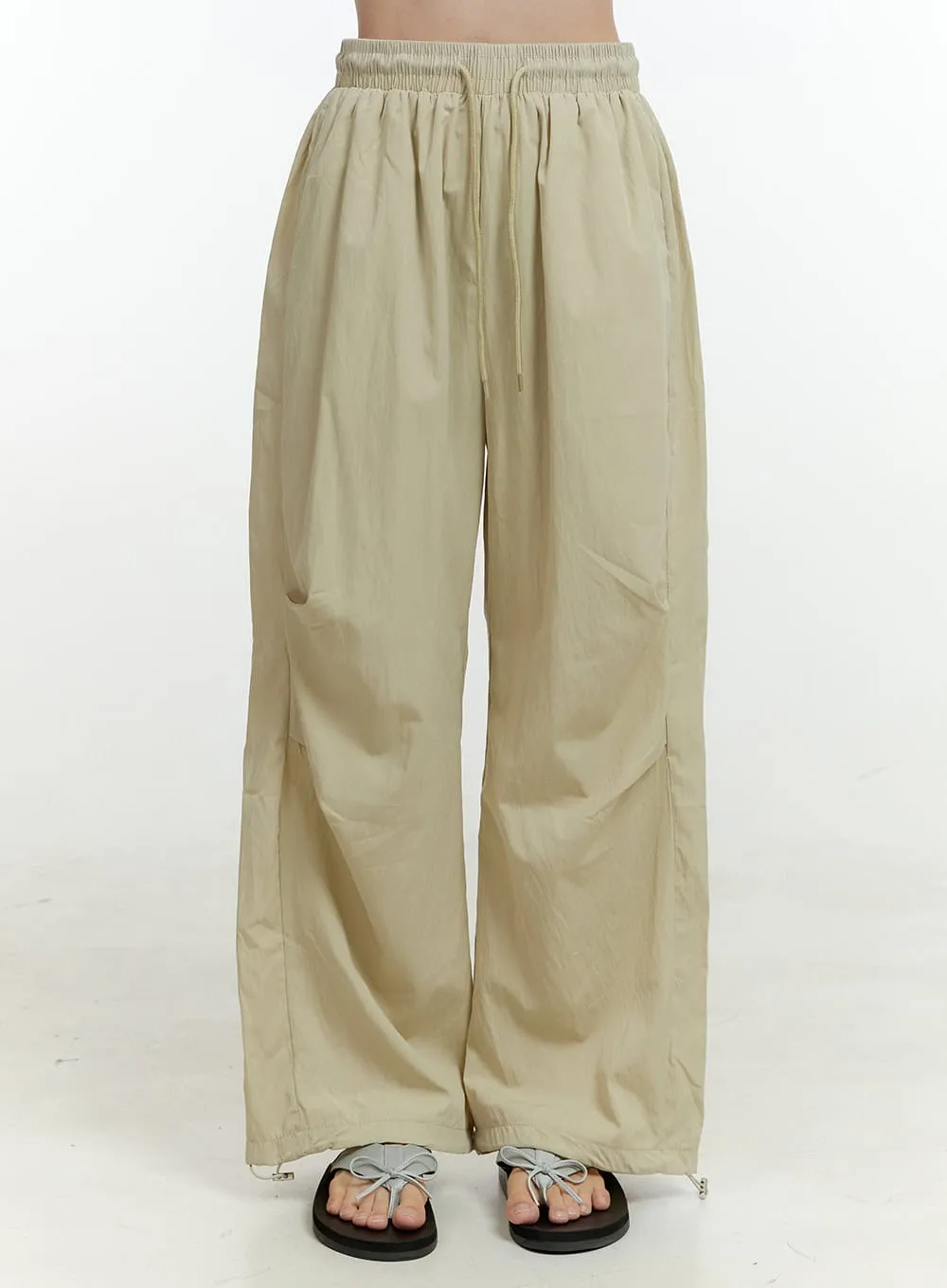 String Banded Wide Leg Pants OL430 sold by Lewkin