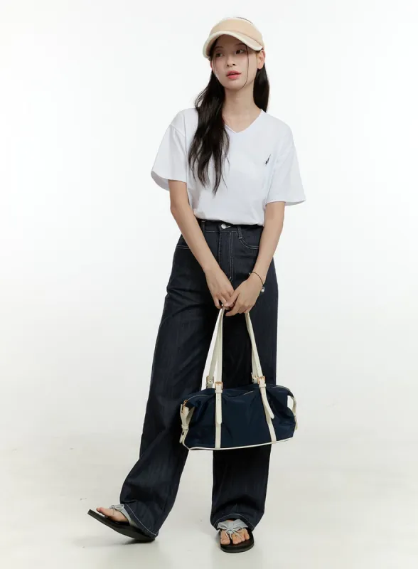 Belted Nylon Shoulder Bag OL430 sold by Lewkin