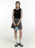 Wrap Half Pleated Mini Skirt OL430 sold by Lewkin