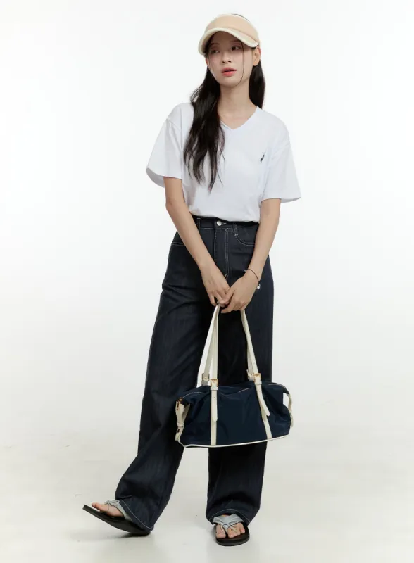 Zoe Stitched Wide Leg Pants OL430 sold by Lewkin