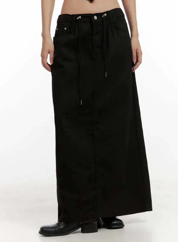 String Waist Maxi Skirt CL431 sold by Lewkin