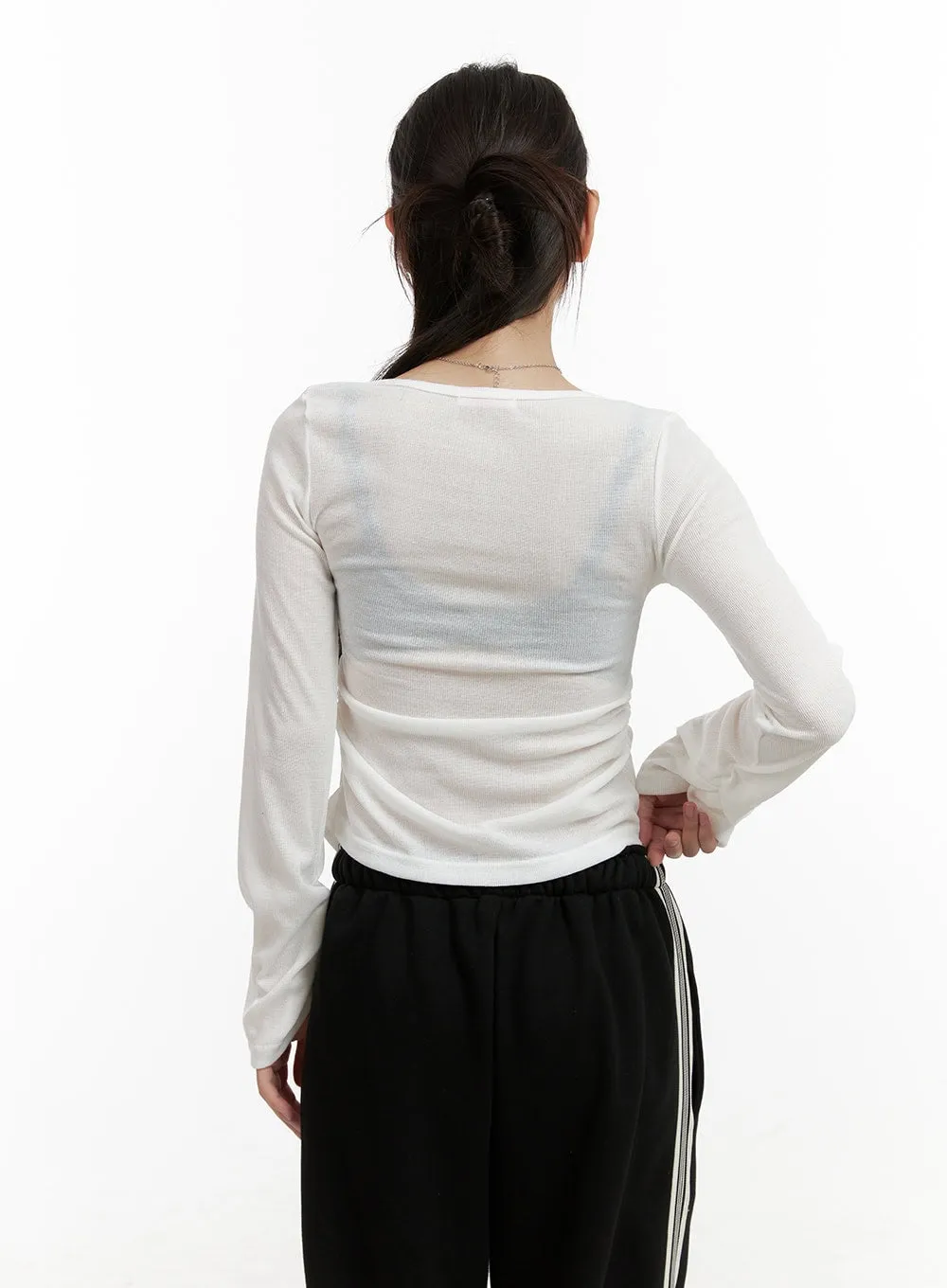 Stripe Banded Sweatpants CL431 sold by Lewkin product image thumbnail 4