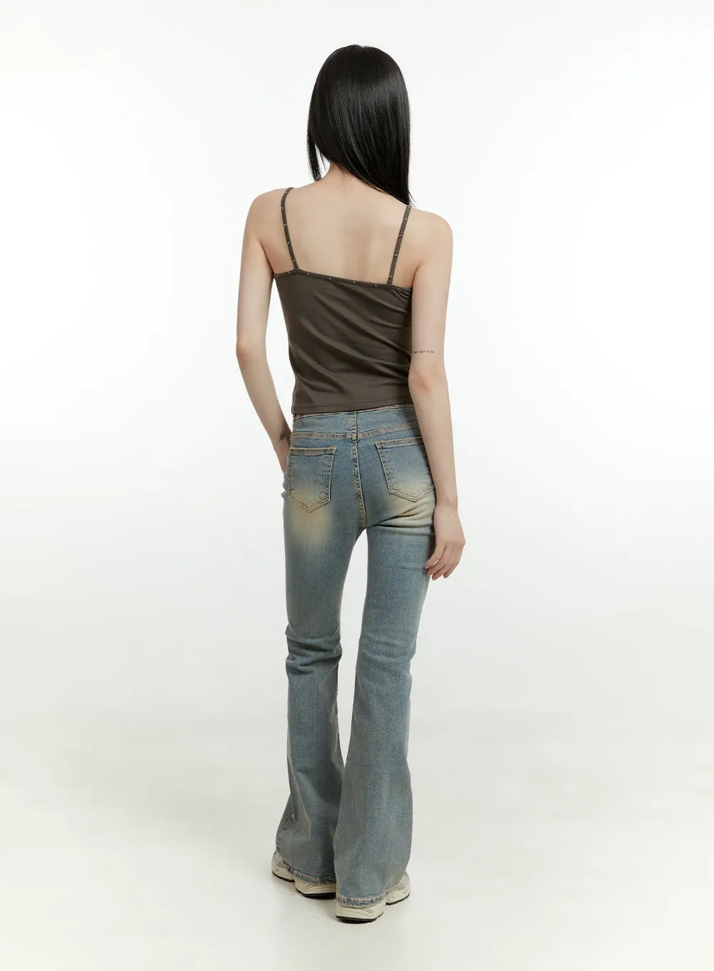 Anna Double Button Bootcut Jeans CG401 sold by Lewkin product image thumbnail 4