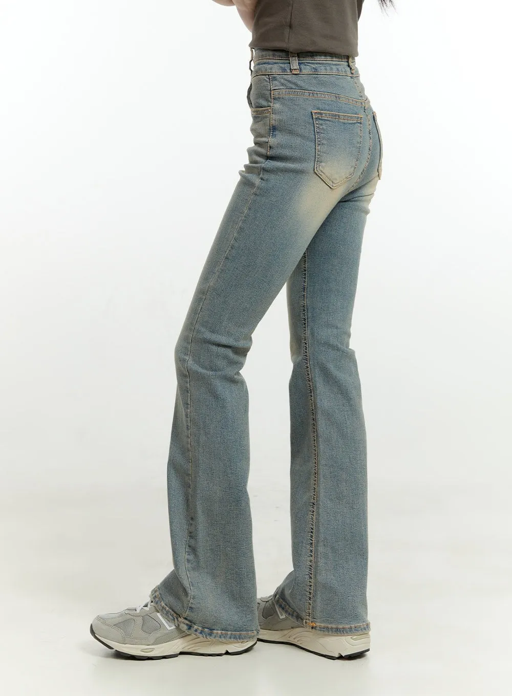 Anna Double Button Bootcut Jeans CG401 sold by Lewkin product image thumbnail 5
