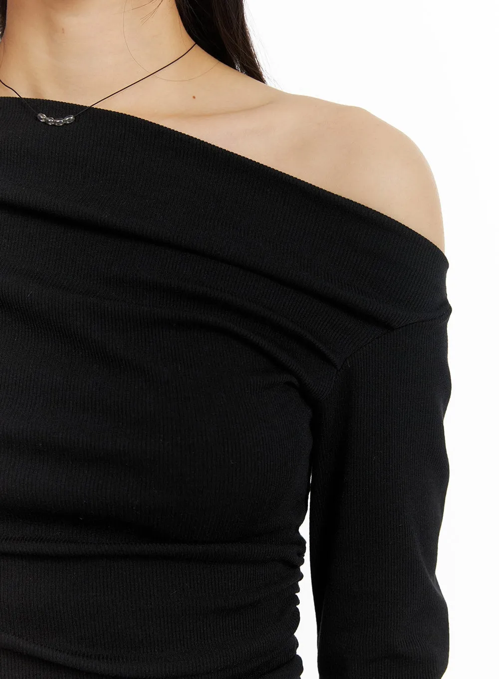 Asymmetrical Ruched Top CM413 sold by Lewkin product image thumbnail 5