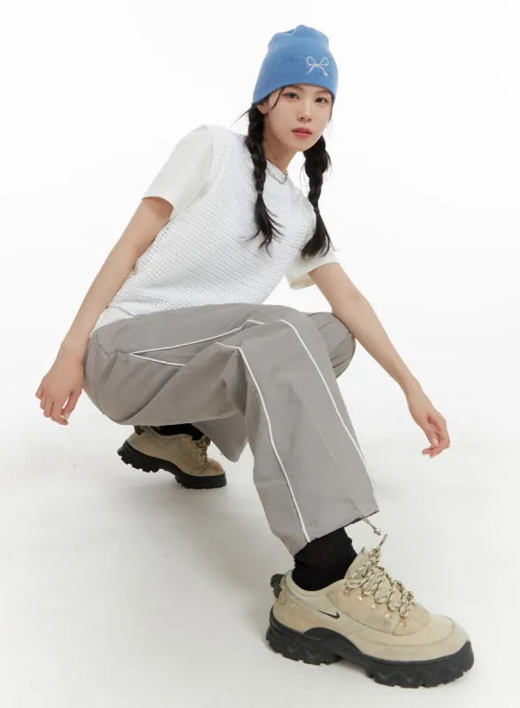 Sporty Drawstring Trousers OM421 sold by Lewkin