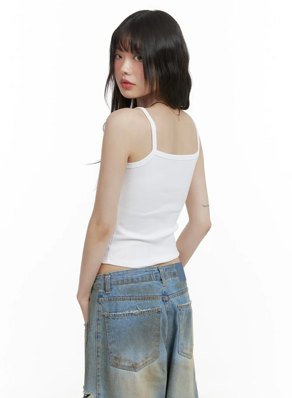 Bowknot Lettering Cami Top CA411 sold by Lewkin product image thumbnail 5