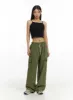 Cargo Wide Leg Banded Pants CA423 sold by Lewkin