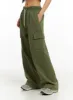 Cargo Wide Leg Banded Pants CA423 sold by Lewkin
