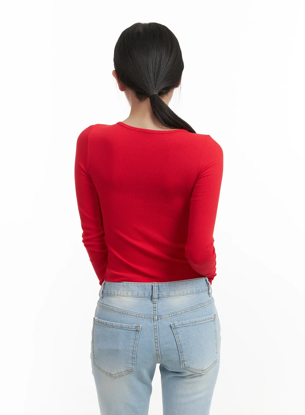 Ribbon Cut-Out Crop Cardigan CY403 sold by Lewkin product image thumbnail 5