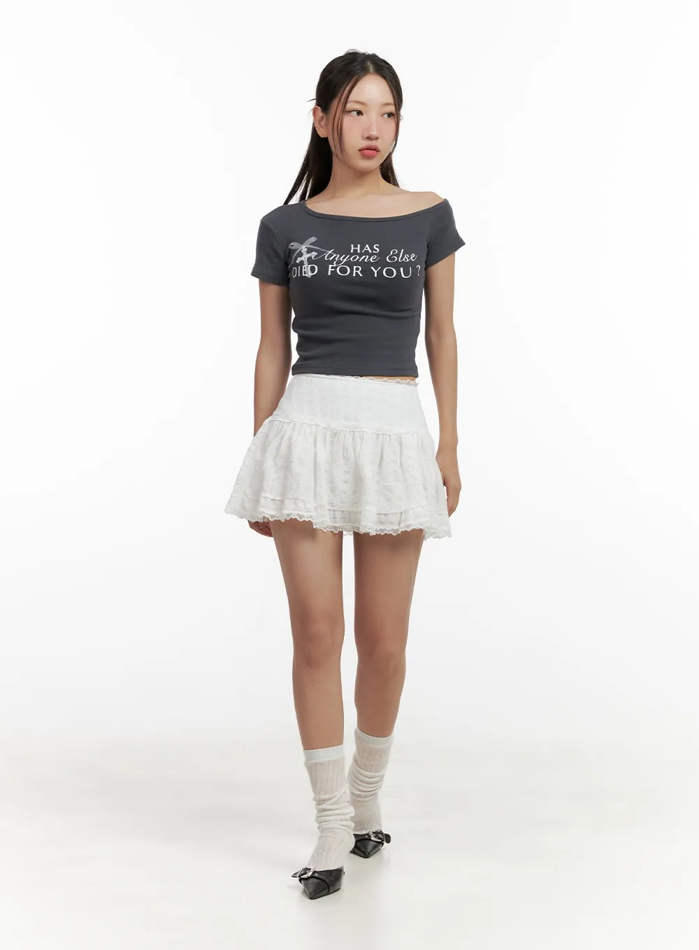 Frill Lace Mini Skirt CL431 sold by Lewkin product image thumbnail 2