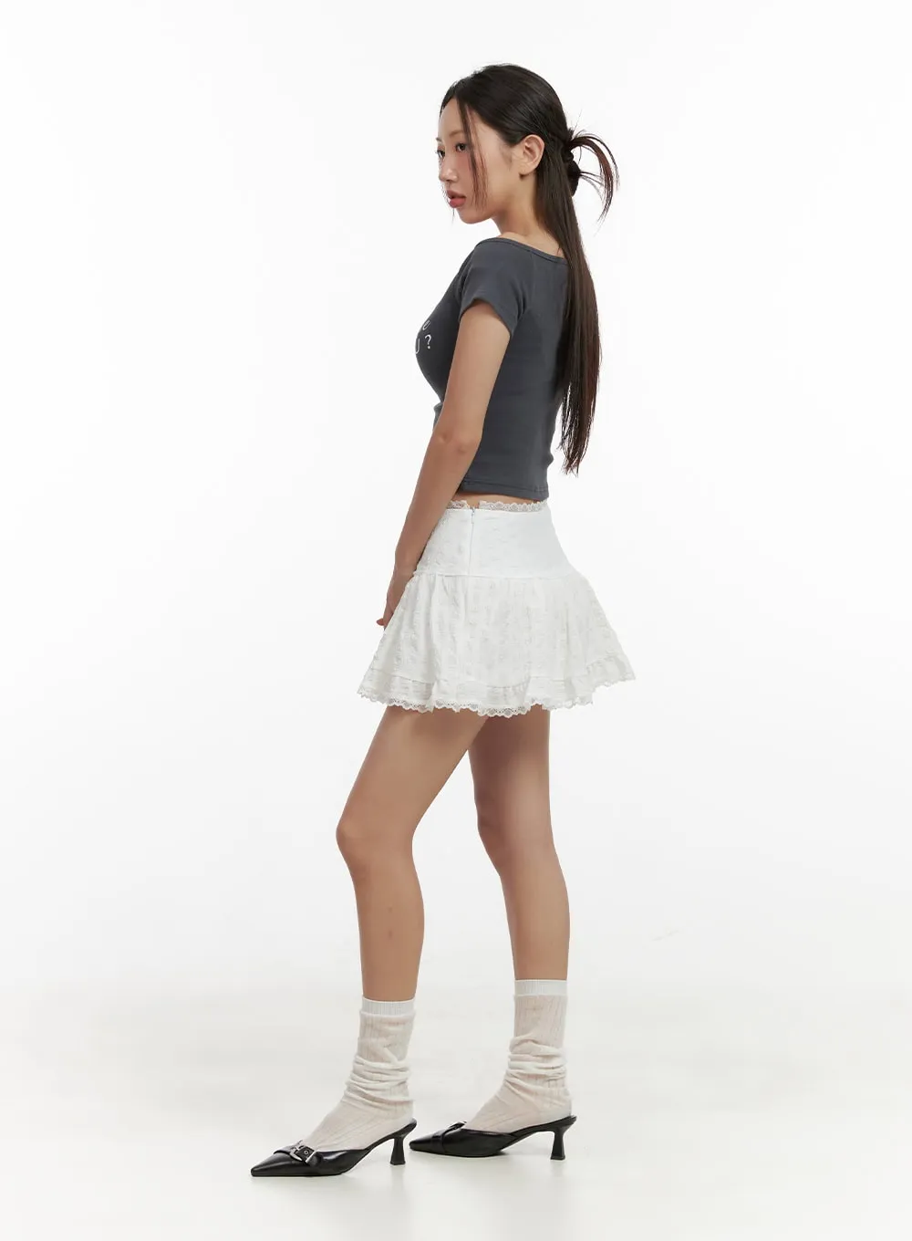Frill Lace Mini Skirt CL431 sold by Lewkin product image thumbnail 3