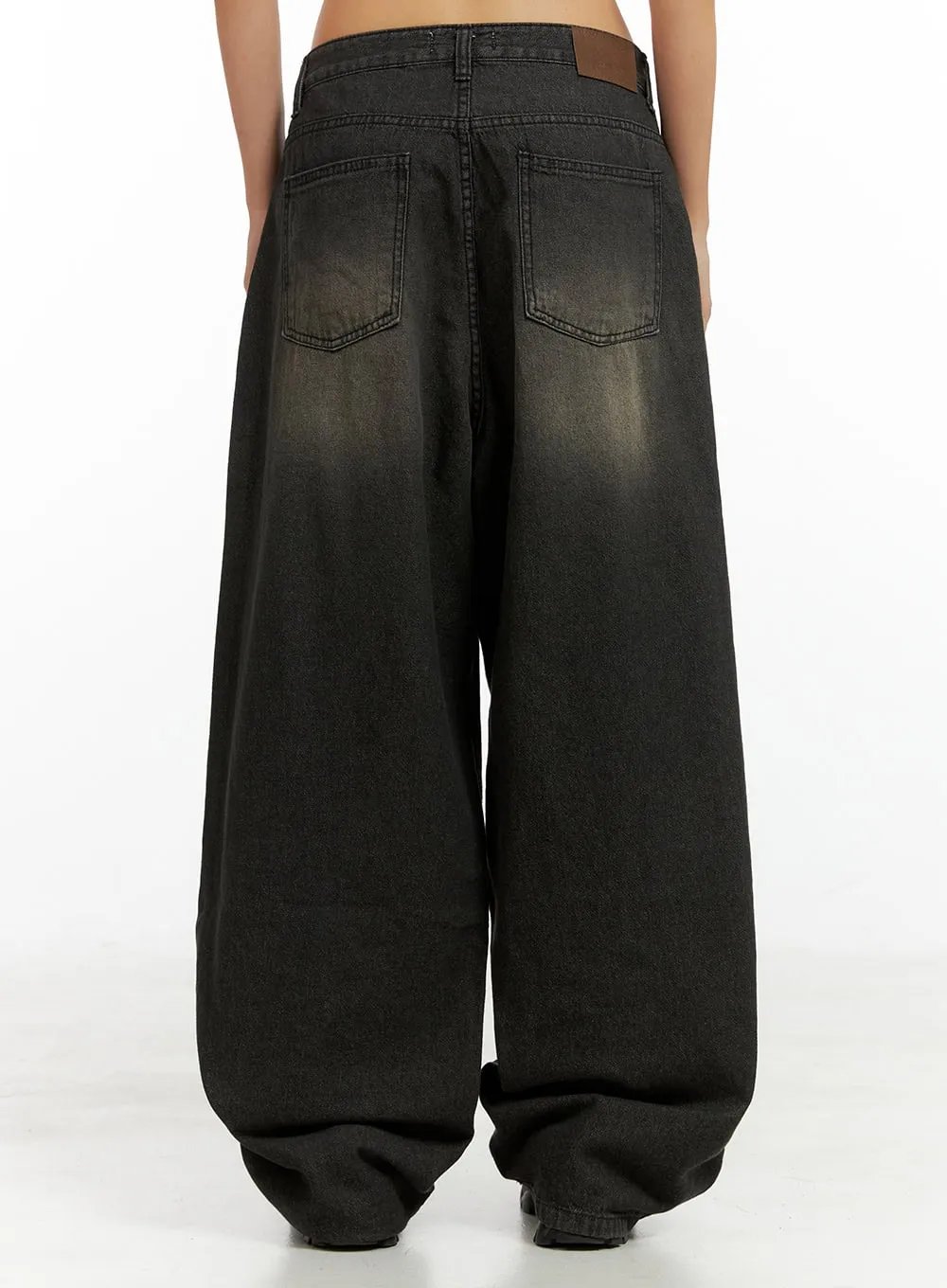 Ada Relaxed Washed Baggy Jeans IG405 sold by Lewkin product image thumbnail 5