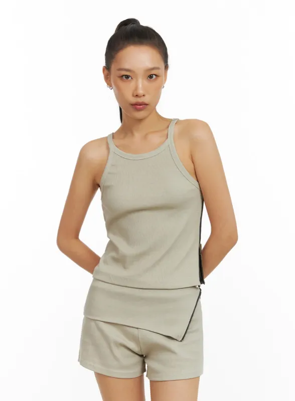 Side Zip Tank Top IG405 sold by Lewkin