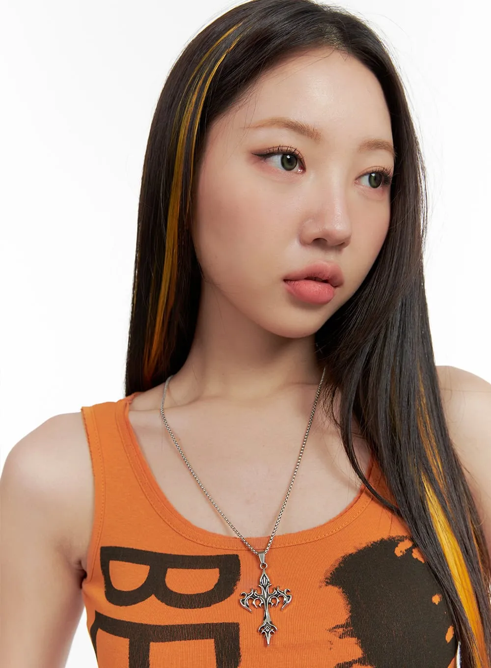 Strange Cross Necklace IG406 sold by Lewkin product image thumbnail 2