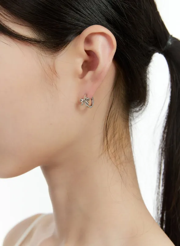 Single Ribbon Earrings IG406 sold by Lewkin