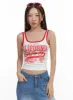 Contrasting Cotton Graphic Tank Top OG406 sold by Lewkin