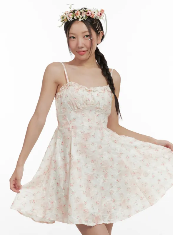 Floral Mini Dress OG407 sold by Lewkin